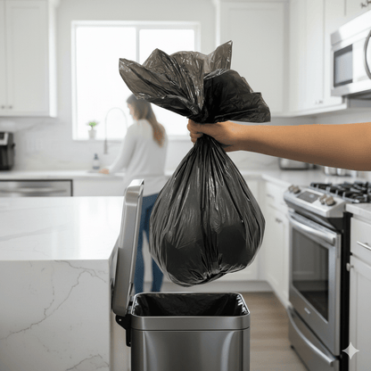 Saco de Lixo 100 Litros Preto Reforçado Embalixo – 15 Unidades - e - dona