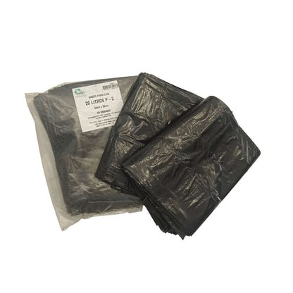 Saco de lixo 20 litros Preto P2 Tono Vale com 100 unidades - e - dona
