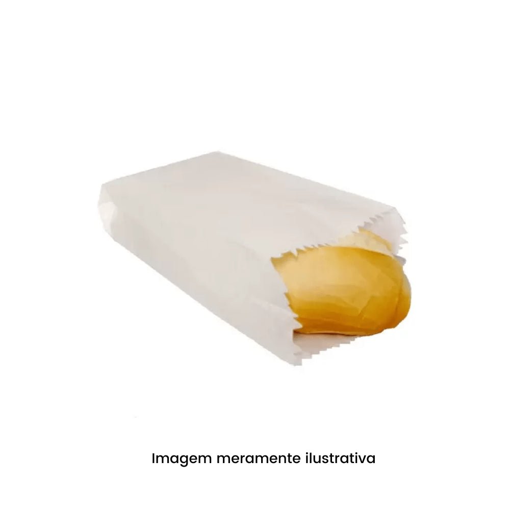 Saco de papel 1/2 kg para Lanche 10x18cm Cardoso com 500 unidades - e - dona