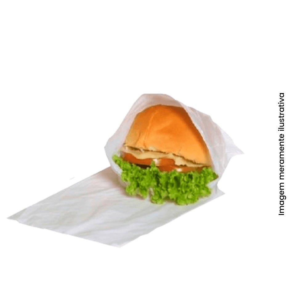 Saco de papel para Hamburgão 12x14 Cardoso com 500 unidades - e - dona