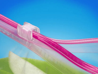 Saco Plástico Médio Expansivo Ziploc com fecho Zip Para Organizar c/ 20 unidades - e - dona