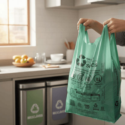 Sacola Plástica Padrão Prefeitura Verde 48x55cm Altaplast - e - dona