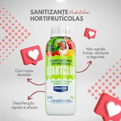 Sanitizante de Frutas e Verduras Startclor 1kg - e - dona