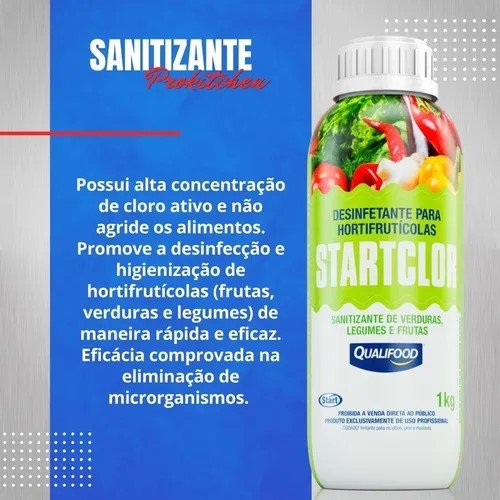 Sanitizante de Frutas e Verduras Startclor 1kg - e - dona