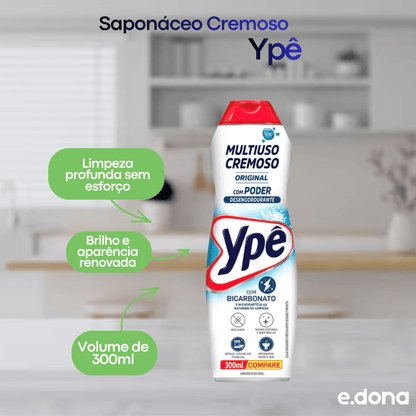 Saponáceo Cremoso 300ml Original Ypê - e - dona