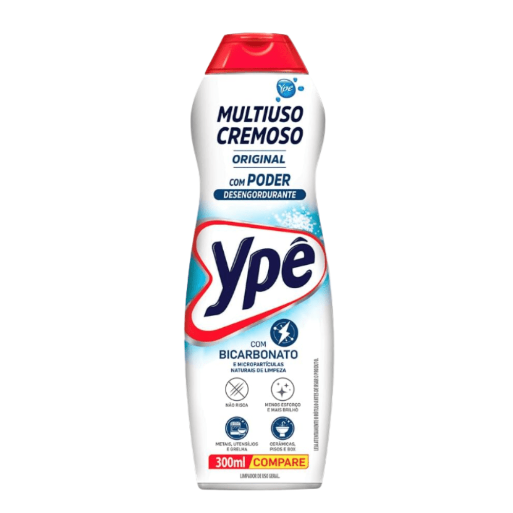 Saponáceo Cremoso 300ml Original Ypê - e - dona