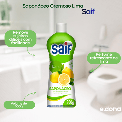 Saponáceo Cremoso Lima 300g Saif - e - dona