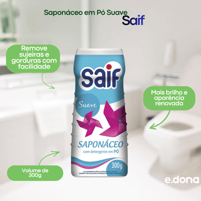 Saponáceo em Pó Suave 300g Saif - e - dona