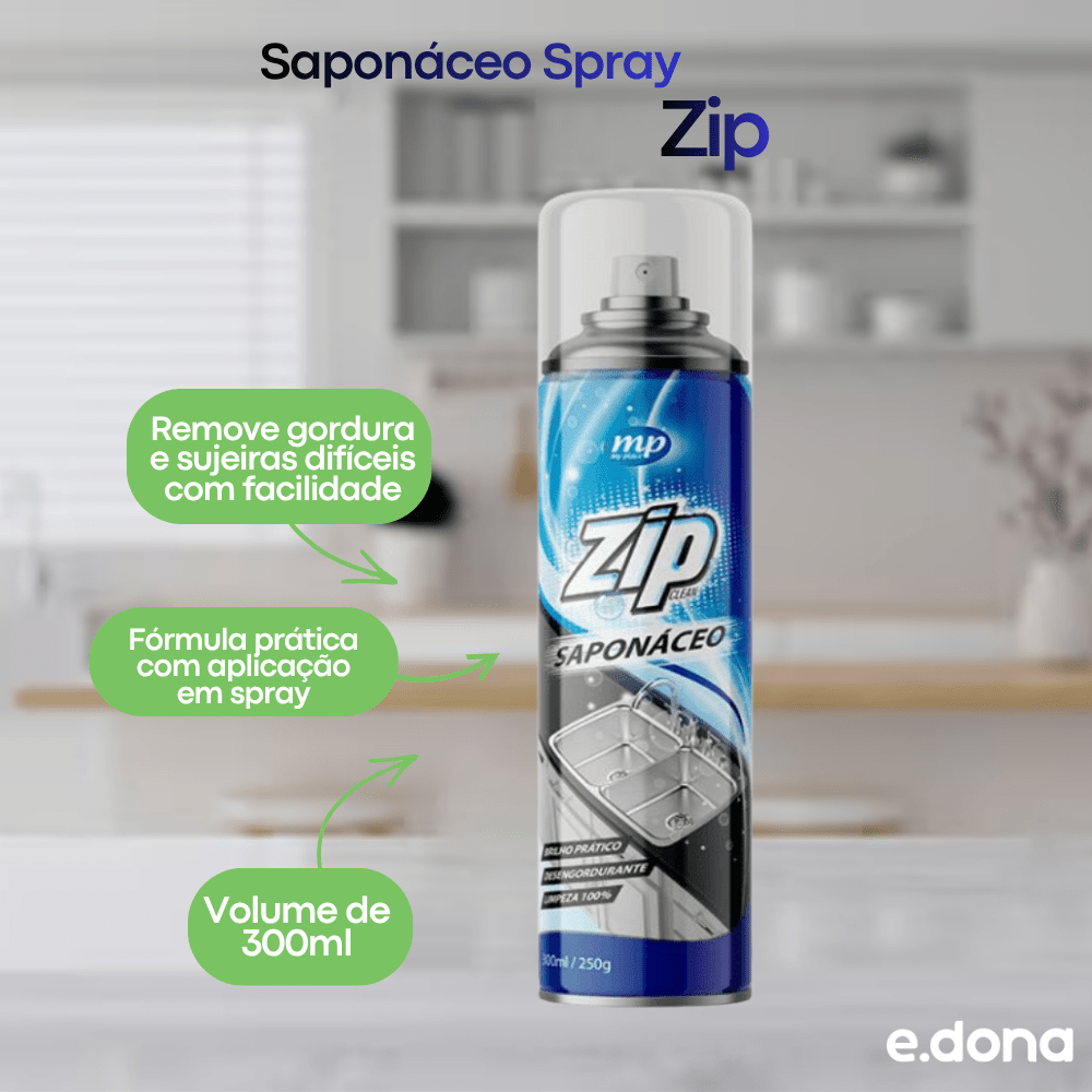 Saponáceo Spray Zip 300ml - e - dona