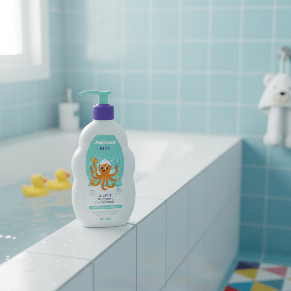 Shampoo 2 em 1 400ml Anjinho Kids - e - dona