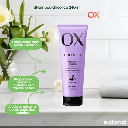 Shampoo OX Glicólico 240ml - e - dona