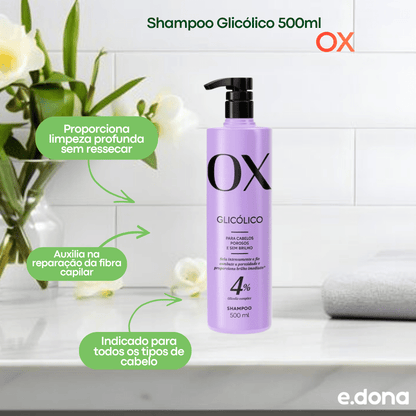 Shampoo OX Glicólico 500ml - e - dona