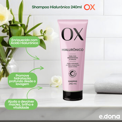 Shampoo OX Hialurônico 240ml - e - dona