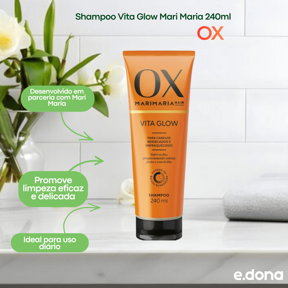 Shampoo OX Vita Glow Mari Maria 240ml - e - dona