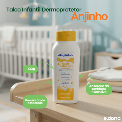 Talco Infantil Dermoprotetor 100g Anjinho - e - dona