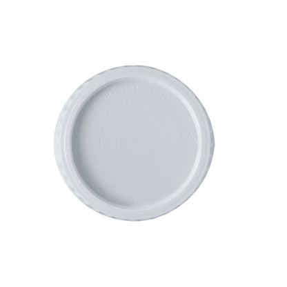 Tampa Branca para Pote 100ml e copos 150/180/200ml Cristalcopo com 100 unidades - e - dona