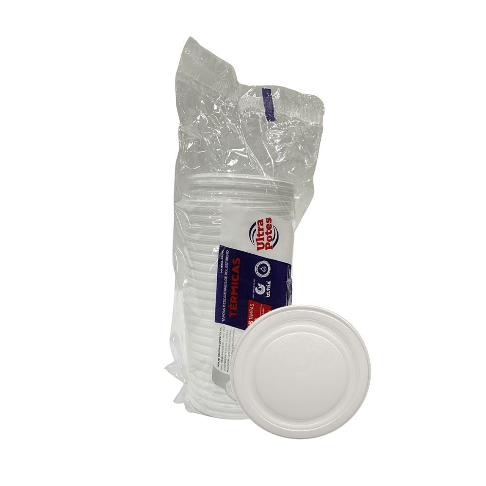 Tampa para Pote de Isopor 500ml Ultratherm com 50 unidades - e - dona