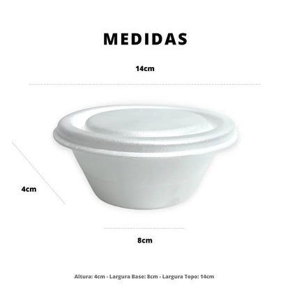 Tampa para Pote de Isopor 500ml Ultratherm com 50 unidades - e - dona