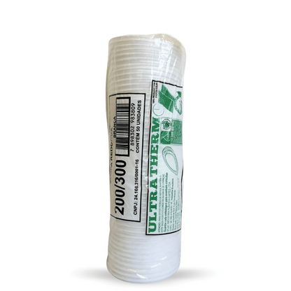 Tampa para Potes de isopor 200/300ml Ultratherm com 50 unidades - e - dona