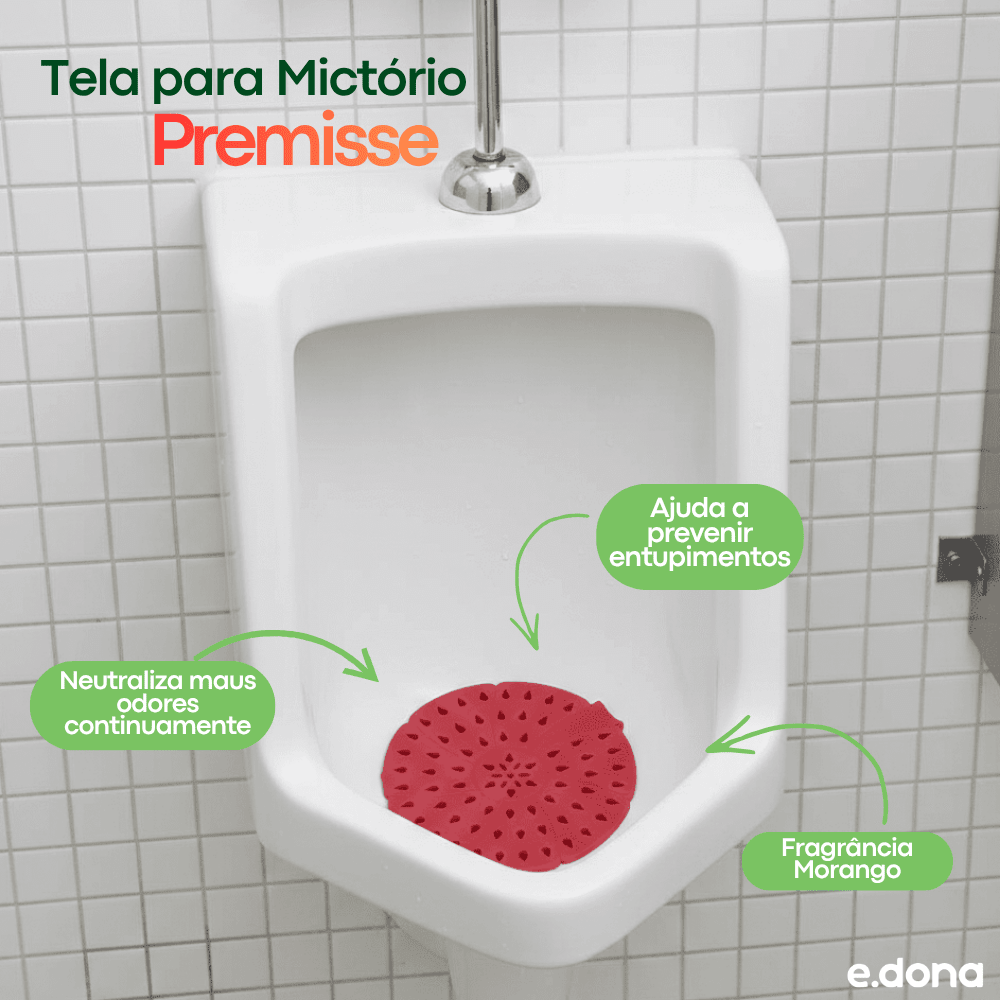 Tela para Mictório de Morango Premisse - e - dona
