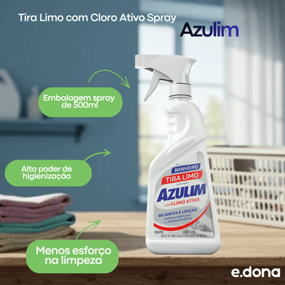 Tira Limo com Cloro Ativo Spray Azulim 500ml - e - dona