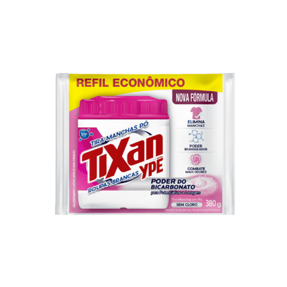 Tira Manchas em Pó Tixan Para Roupas Brancas 380g - e - dona