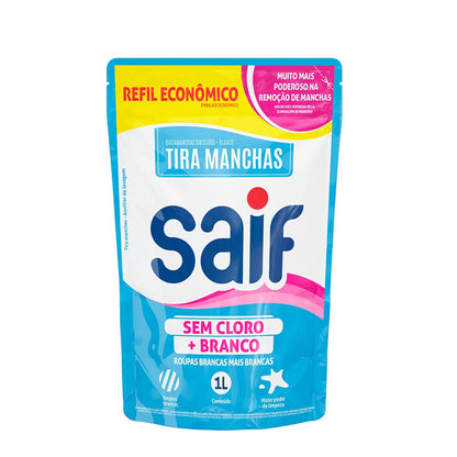 Tira Manchas Sem Cloro + Branco Sachê 1L Saif - e - dona