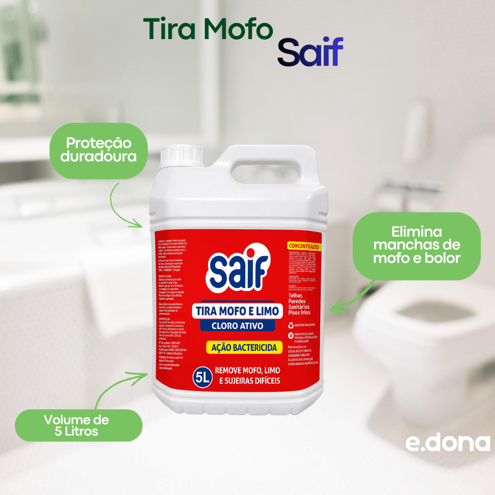 Tira Mofo 5 Litros Saif - e - dona