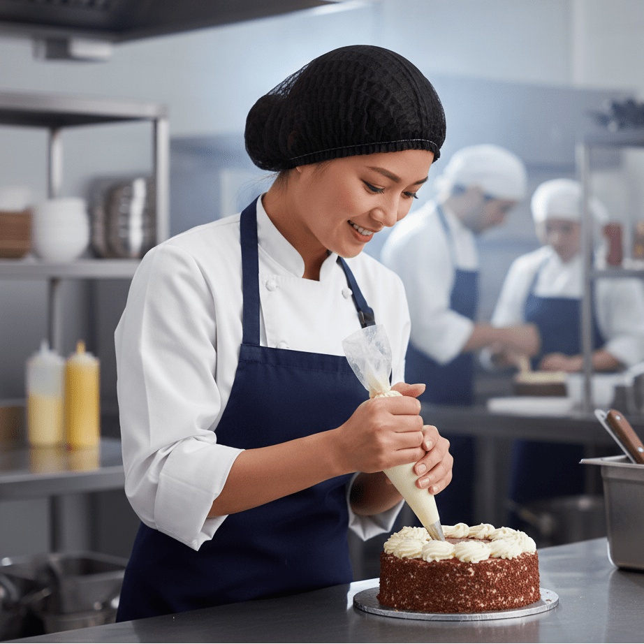 Touca TNT Preta Sanfonada Talge Beauty - e - dona