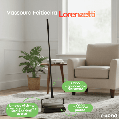 Vassoura Feiticeira Plus 3 Escovas Lorenzetti - e - dona