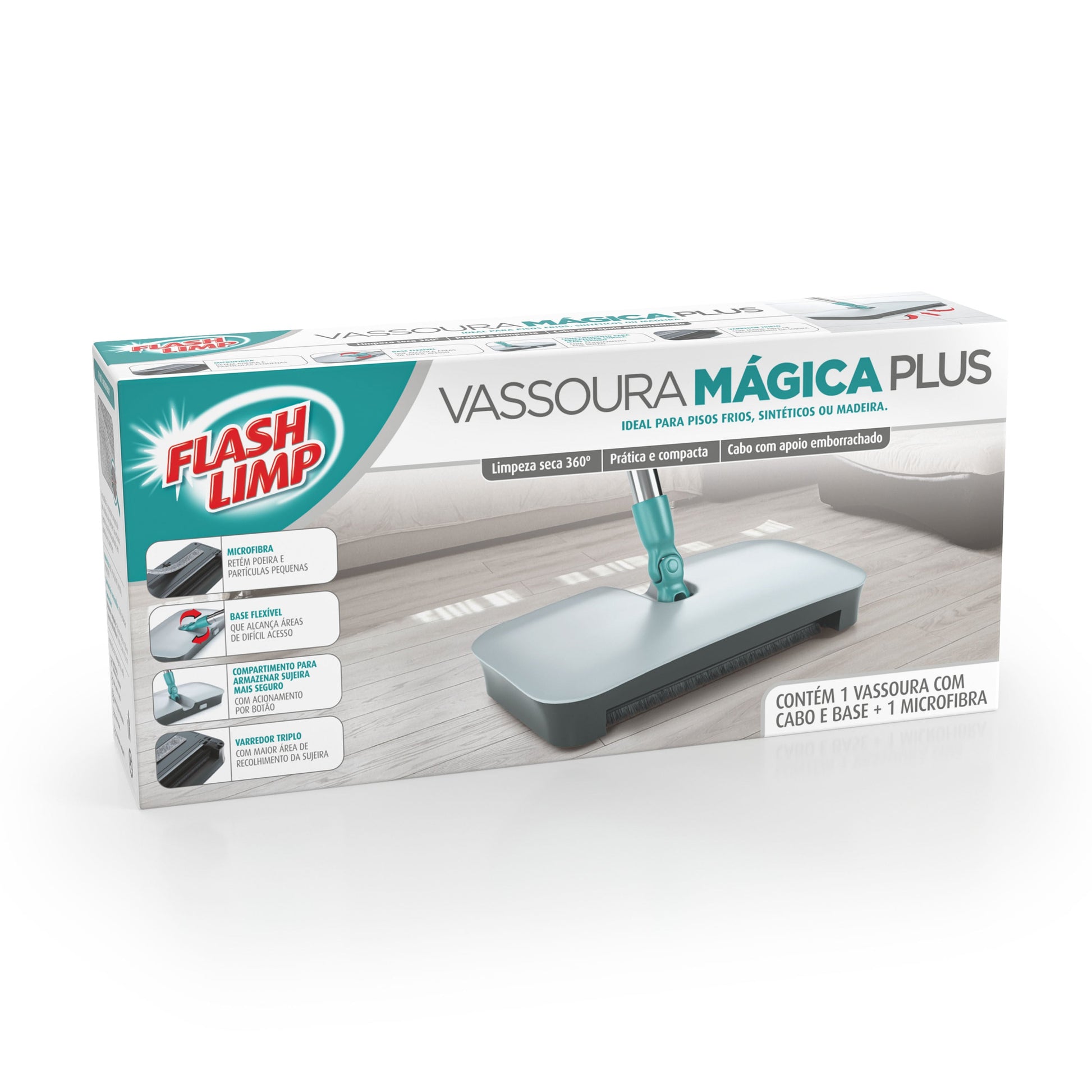 Vassoura Mágica Plus Flash Limp - e - dona
